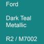 Preview: Ford, Dark Teal Metallic, R2 / M7002.